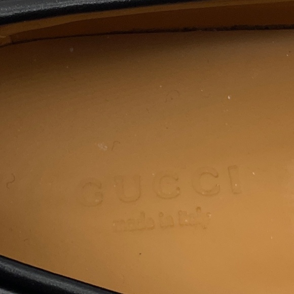 GUCCI BLACK HORSEBIT PLATFORM LOAFERS - Picture 9 of 10